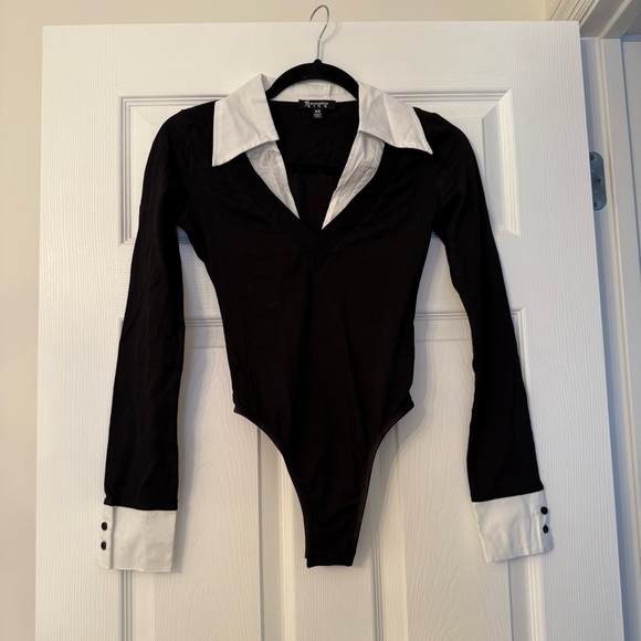 Dolls Kill ELEANOR COLLARED BODYSUIT - GENERATION KISS - Picture 2 of 7